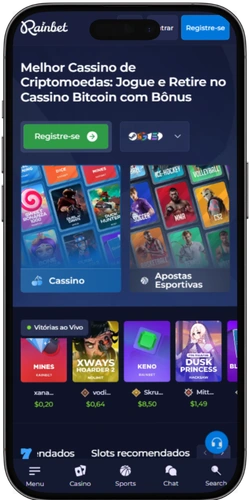 Página inicial de um cassino online com Fortune OX disponível no Brasil